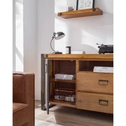 Ars manufacti Buffet Manchester V - Acacia massif / Métal - Acacia / Anthracite -ÉcoMaison Soldes 1000210963 210210 12495200003 DETAILS P000000001000210963