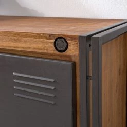 Ars manufacti Buffet Manchester V - Acacia massif / Métal - Acacia / Anthracite -ÉcoMaison Soldes 1000210963 210210 12495600005 DETAILS P000000001000210963