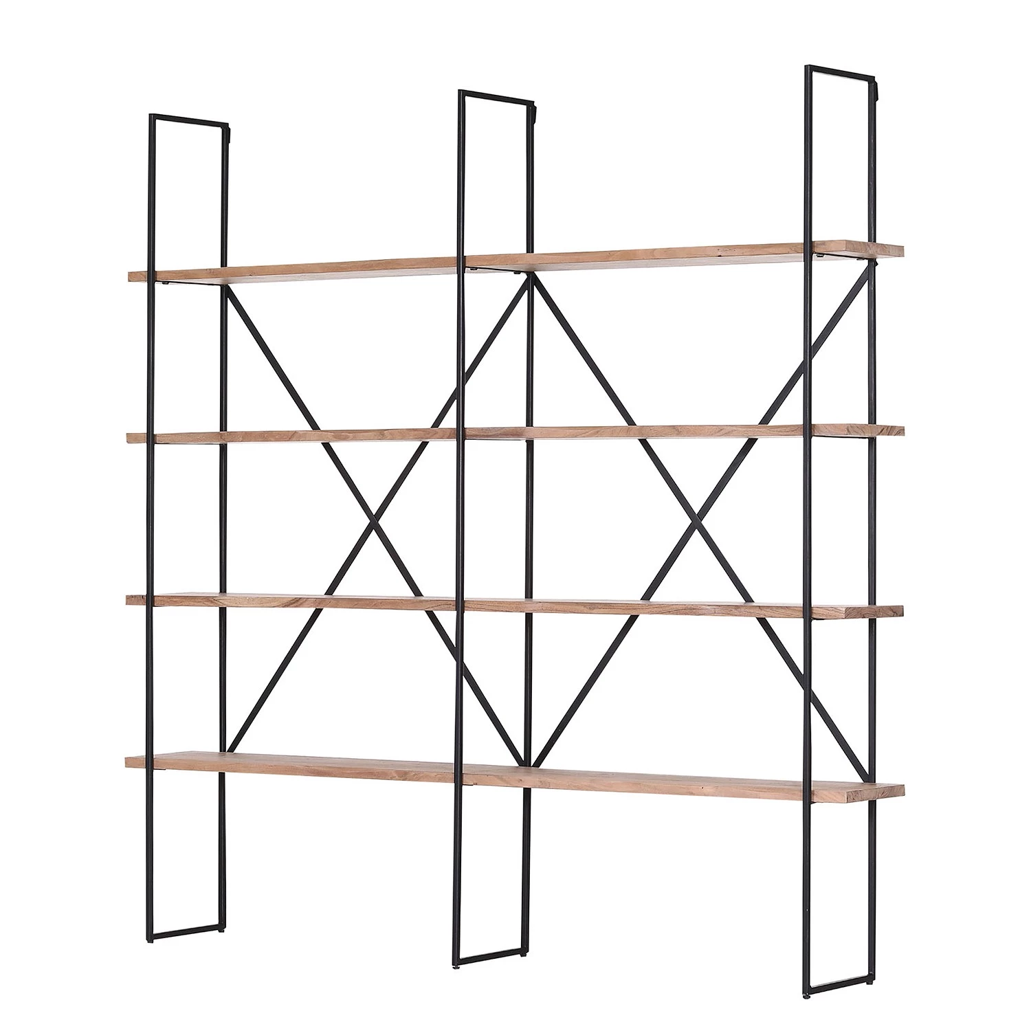 Red Living Étagère Toome I - Acacia massif / Métal - Acacia / Noir 1 Red Living Étagère Toome I - Acacia massif / Métal - Acacia / Noir