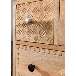 Red Living Buffet Latta - Manguier massif / Métal - Manguier / Noir -ÉcoMaison Soldes 1000211455 220316 030 DETAILS P000000001000211455