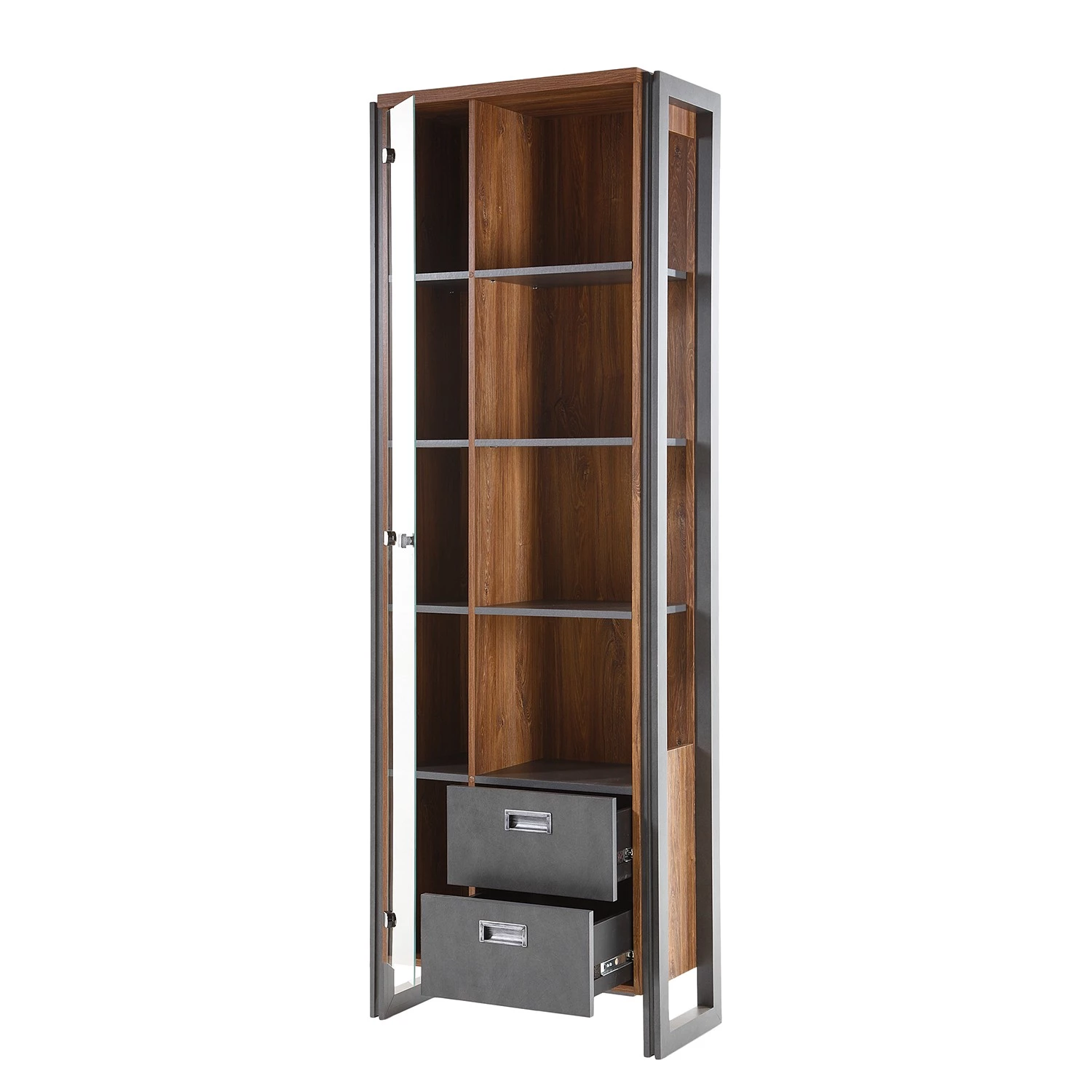 Ars manufacti Vitrine Marton - Imitation chêne Stirling / Anthracite 4 Ars manufacti Vitrine Marton - Imitation chêne Stirling / Anthracite – Image 4