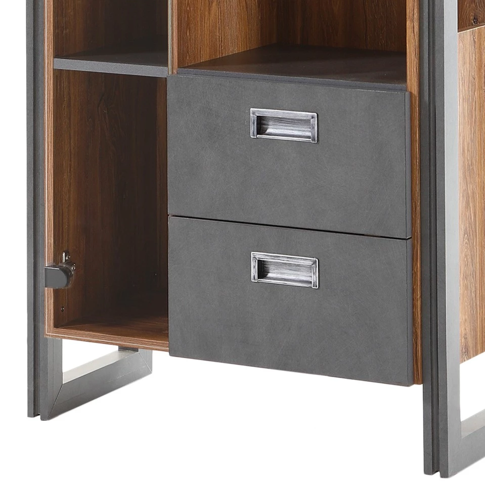 Ars manufacti Vitrine Marton - Imitation chêne Stirling / Anthracite 7 Ars manufacti Vitrine Marton - Imitation chêne Stirling / Anthracite – Image 7