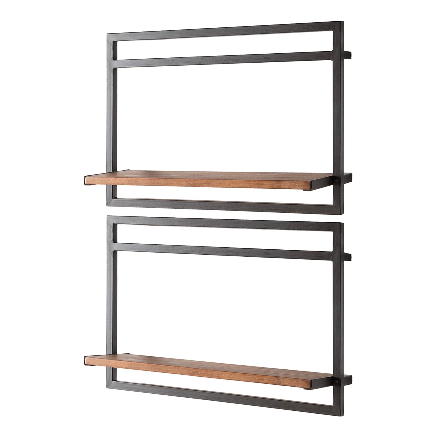 Ars manufacti Étagères murales Manchester V (7 élém.) - Acacia massif / Métal - Acacia / Anthracite 4 Ars manufacti Étagères murales Manchester V (7 élém.) - Acacia massif / Métal - Acacia / Anthracite – Image 4