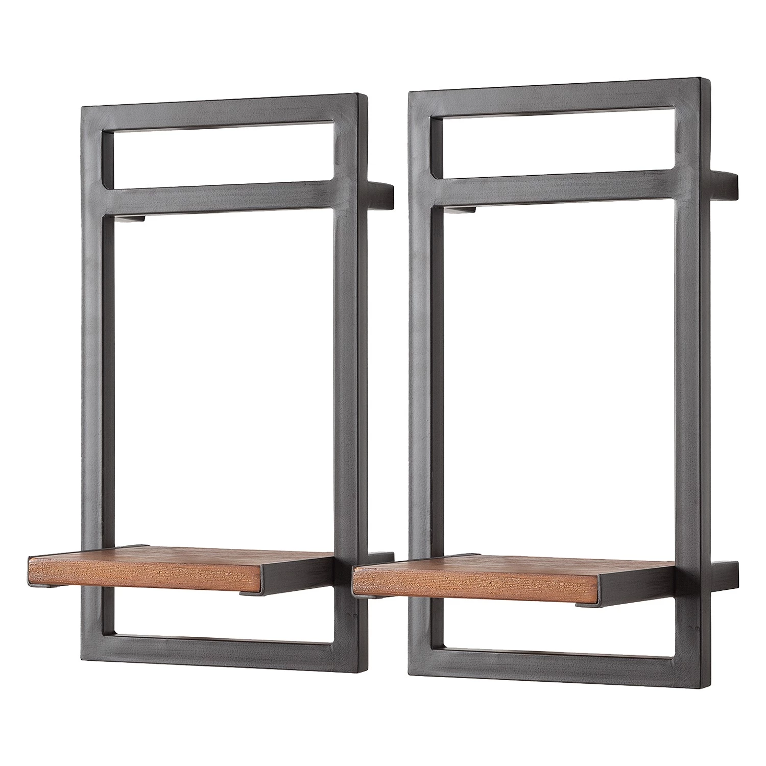 Ars manufacti Étagères murales Manchester V (7 élém.) - Acacia massif / Métal - Acacia / Anthracite 6 Ars manufacti Étagères murales Manchester V (7 élém.) - Acacia massif / Métal - Acacia / Anthracite – Image 6