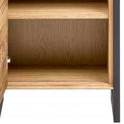 Naturoo Vitine Ironwood - Placage en bois véritable / Métal - Chêne vieilli / Gris -ÉcoMaison Soldes 1000213210 200512 14001500015 DETAILS P000000001000213210