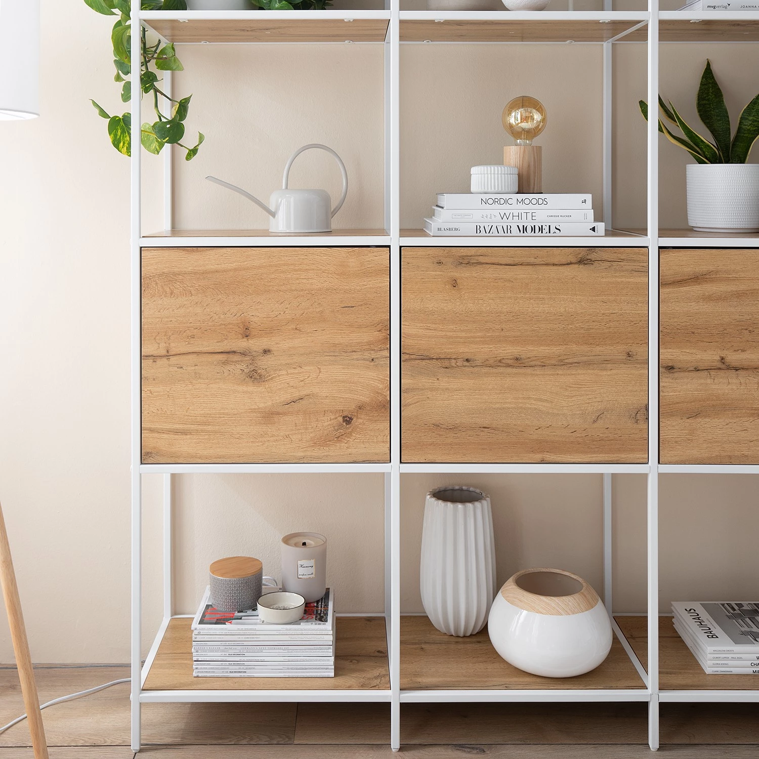 Fredriks Étagère Meon III - Imitation chêne - Largeur : 101 cm 21 Fredriks Étagère Meon III - Imitation chêne - Largeur : 101 cm – Image 21