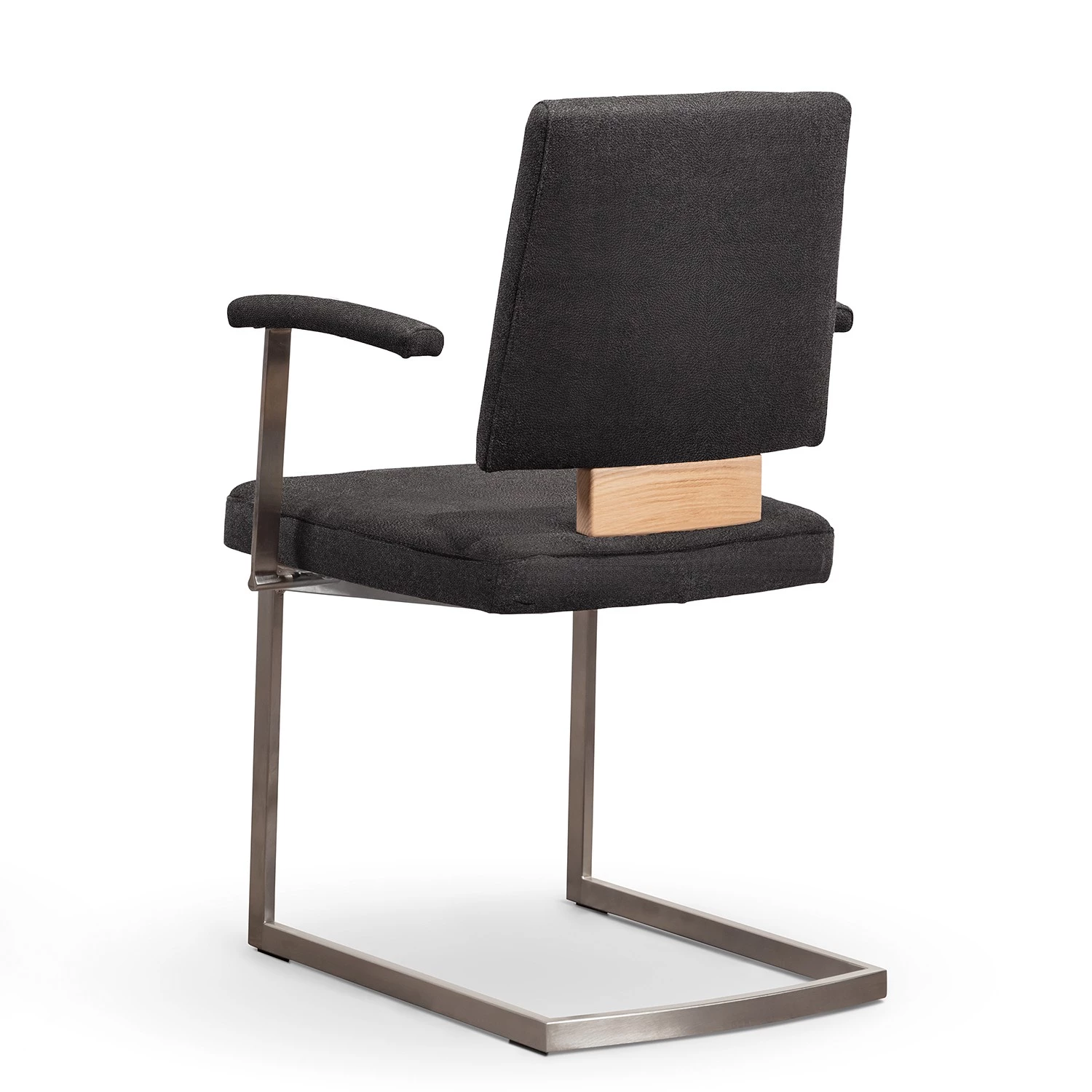 GWINNER Chaise cantilever Nina II - Cuir Toledo : Noir 5 GWINNER Chaise cantilever Nina II - Cuir Toledo : Noir – Image 5