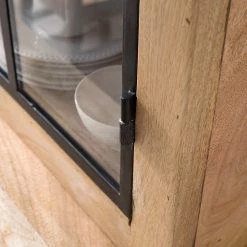 Maison Belfort Buffet Vianne - Manguier massif / Métal - Manguier / Noir -ÉcoMaison Soldes 1000214037 210311 11144200010 DETAILS P000000001000214037