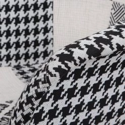 Kayoom Chaises à accoudoirs Dave (lot de 2) - Tissu / Hêtre massif - Noir / Blanc -ÉcoMaison Soldes 1000214187 200529 06033500070 DETAILS P000000001000214187