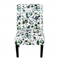 Kayoom Chaises capitonnées Indira II - Tissu / Hêtre massif - Noir / Vert et blanc -ÉcoMaison Soldes 1000214193 200529 06041200115 DETAILS P000000001000214193