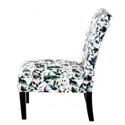 Kayoom Chaises capitonnées Indira II - Tissu / Hêtre massif - Noir / Vert et blanc -ÉcoMaison Soldes 1000214193 200529 06041300116 DETAILS P000000001000214193