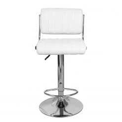 Kayoom Chaises de bar Midnight II (lot de 2) - Imitation cuir / Métal - Chrome - Blanc 11 Kayoom Chaises de bar Midnight II (lot de 2) - Imitation cuir / Métal - Chrome - Blanc -ÉcoMaison Soldes 1000214197 200529 06043700148 DETAILS P000000001000214197