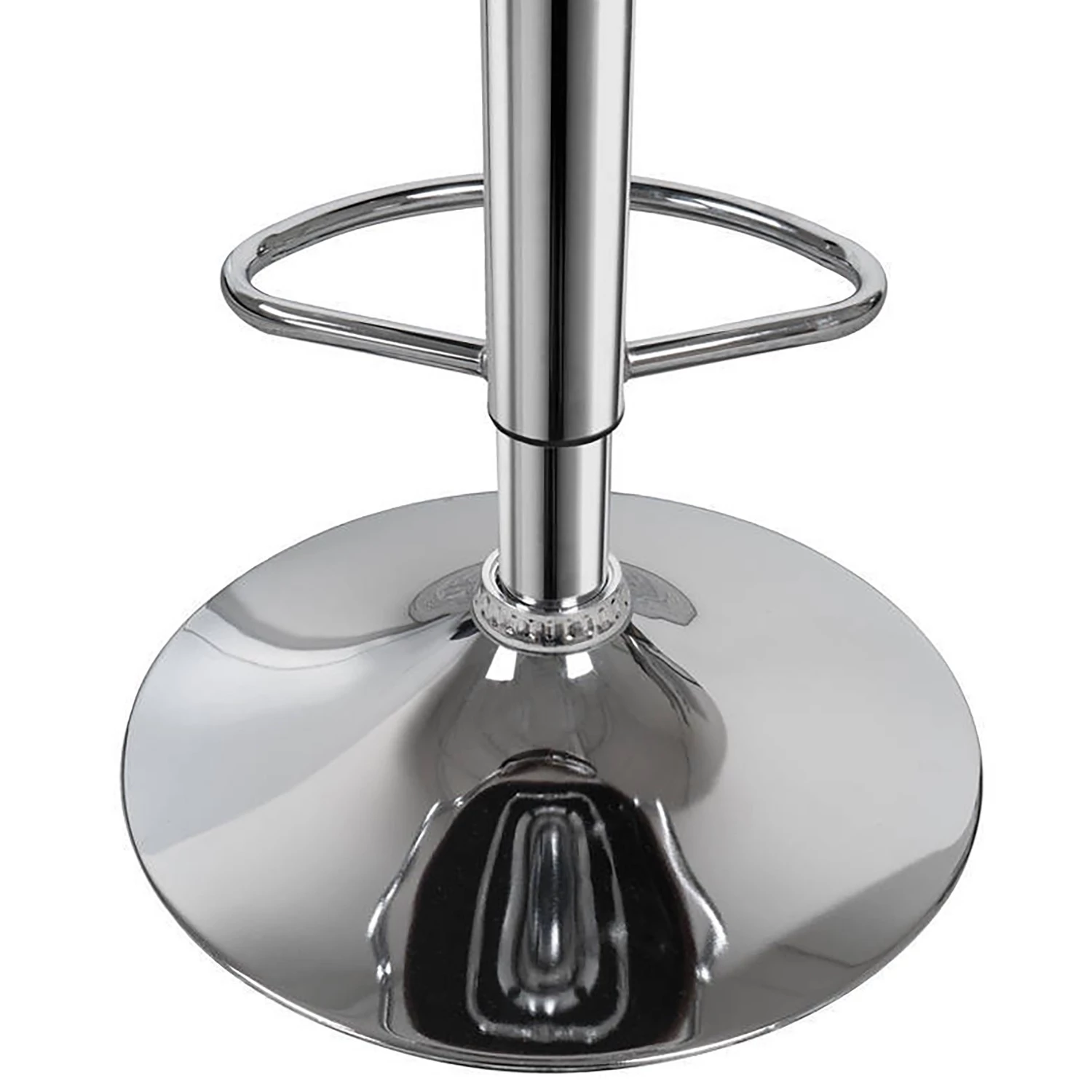 Kayoom Chaises de bar Midnight II (lot de 2) - Imitation cuir / Métal - Chrome - Blanc 8 Kayoom Chaises de bar Midnight II (lot de 2) - Imitation cuir / Métal - Chrome - Blanc – Image 8