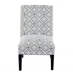 Kayoom Chaises capitonnées Indira III - Tissu / Hêtre massif - Noir / Blanc -ÉcoMaison Soldes 1000214214 200529 06060800268 DETAILS P000000001000214214