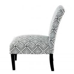 Kayoom Chaises capitonnées Indira III - Tissu / Hêtre massif - Noir / Blanc -ÉcoMaison Soldes 1000214214 200529 06060800269 DETAILS P000000001000214214