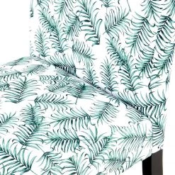 Kayoom Chaises capitonnées Indira I - Tissu / Hêtre massif - Noir / Vert et blanc -ÉcoMaison Soldes 1000214215 200529 06061800280 DETAILS P000000001000214215