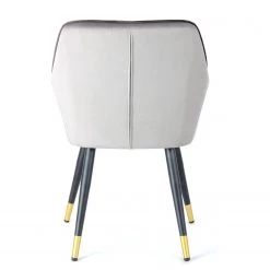 Kayoom Chaise à accoudoirs Amino - Velours / Acier - Gris / Doré 11 Kayoom Chaise à accoudoirs Amino - Velours / Acier - Gris / Doré -ÉcoMaison Soldes 1000214226 200529 06073300372 DETAILS P000000001000214226