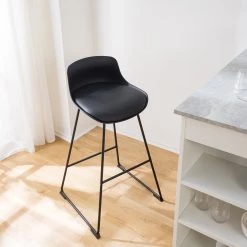 Mørteens Chaises de bar Skelde (lot de 2) - Noir -ÉcoMaison Soldes 1000214337 210223 11365600018 MOOD DETAILS P000000001000214337 mood