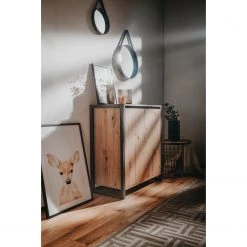 Red Living Buffet Denville I - Imitation chêne artisan / Anthracite 11 Red Living Buffet Denville I - Imitation chêne artisan / Anthracite -ÉcoMaison Soldes 1000214486 200608 14145800005 MOOD DETAILS P000000001000214486 mood