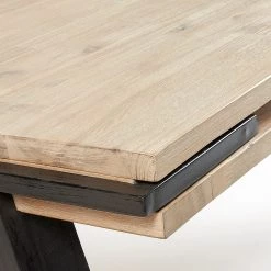 Norrwood Table Dades - Acacia massif / Acier - Acacia / Noir -ÉcoMaison Soldes 1000214917 200608 06165300038 DETAILS P000000001000214917