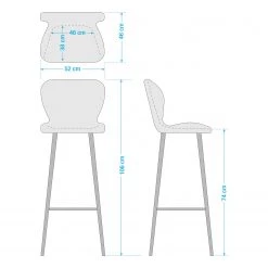 Mørteens Chaises de bar Livaras (lot de 2) - Hévéa massif - Hévéa - Tissu Radis: Crème 41 Mørteens Chaises de bar Livaras (lot de 2) - Hévéa massif - Hévéa - Tissu Radis: Crème -ÉcoMaison Soldes 1000215110 201110 12553400013 SKETCH DETAILS P000000001000215110 sketch