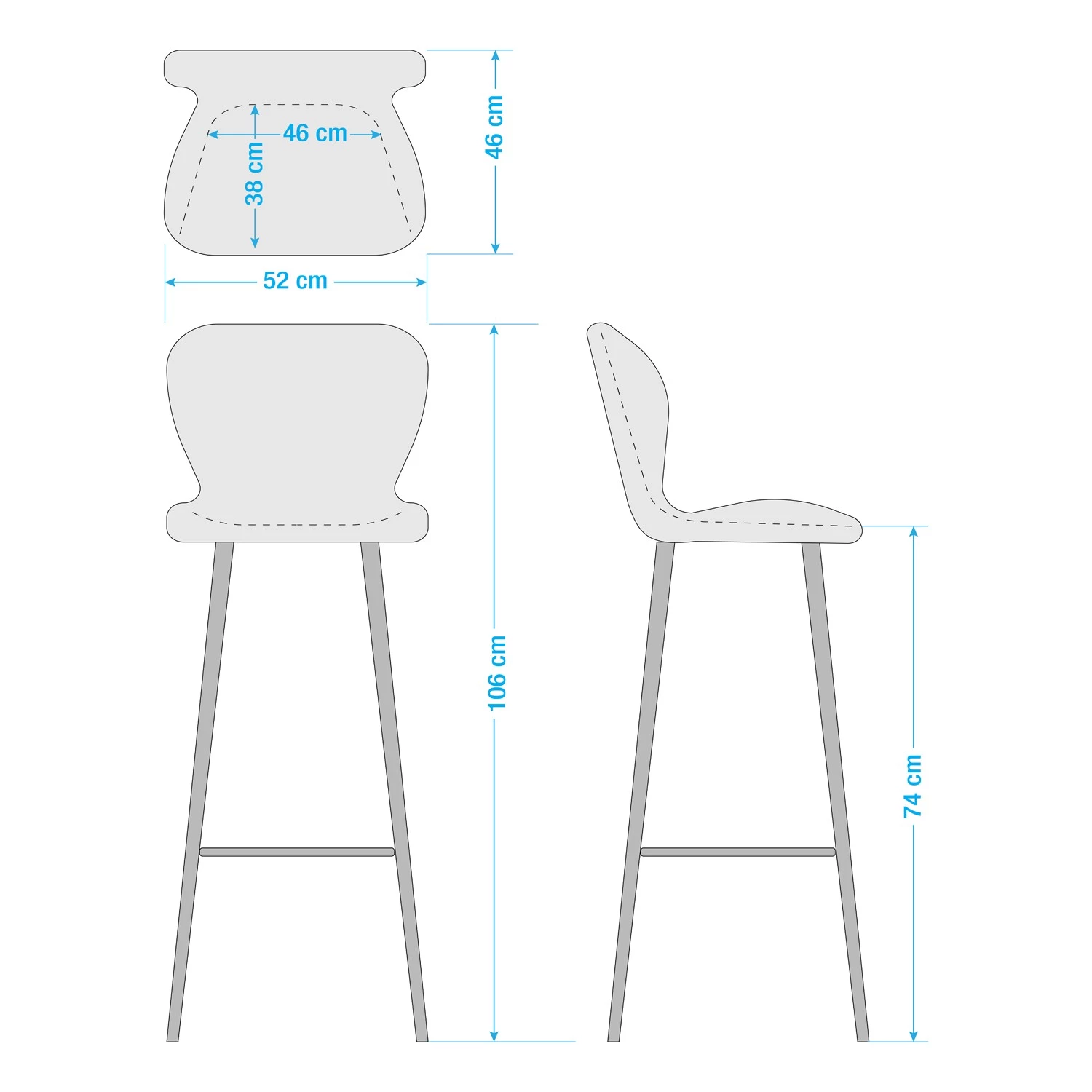 Mørteens Chaises de bar Livaras (lot de 2) - Hévéa massif - Hévéa - Tissu Radis: Crème 21 Mørteens Chaises de bar Livaras (lot de 2) - Hévéa massif - Hévéa - Tissu Radis: Crème – Image 21