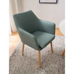 Mørteens Chaises à accoudoirs Nicholas XXL - Tissu Cors: Gris menthe - 1 chaise -ÉcoMaison Soldes 1000215122 210126 12583500011 MOOD DETAILS P000000001000215122 mood