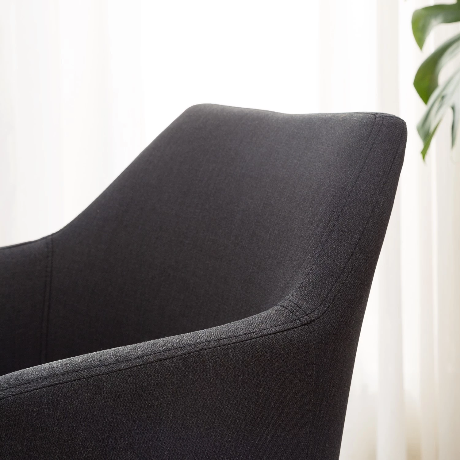 Mørteens Chaises à accoudoirs Nicholas I - Tissu Cors: Anthracite - 1 chaise 11 Mørteens Chaises à accoudoirs Nicholas I - Tissu Cors: Anthracite - 1 chaise – Image 11