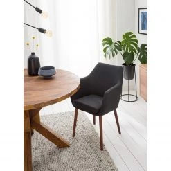 Mørteens Chaises à accoudoirs Nicholas I - Tissu Cors: Anthracite - 1 chaise 30 Mørteens Chaises à accoudoirs Nicholas I - Tissu Cors: Anthracite - 1 chaise -ÉcoMaison Soldes 1000215123 210115 12245700038 DETAILS P000000001000215123