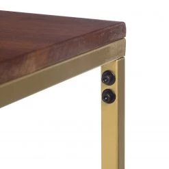 Jack & Alice Table Loga - Acacia massif / Fer - Acacia / Doré -ÉcoMaison Soldes 1000215561 210420 11083200022 DETAILS P000000001000215561