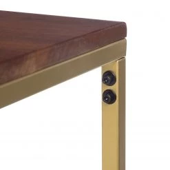 Jack & Alice Table Loga - Acacia massif / Fer - Acacia / Doré -ÉcoMaison Soldes 1000215561 210420 11083200023 DETAILS P000000001000215561