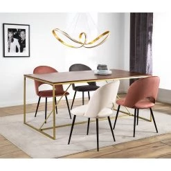 Jack & Alice Table Loga - Acacia massif / Fer - Acacia / Doré -ÉcoMaison Soldes 1000215561 210929 095116000021 MOOD DETAILS P000000001000215561 mood
