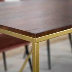 Jack & Alice Table Loga - Acacia massif / Fer - Acacia / Doré -ÉcoMaison Soldes 1000215561 210929 095116000032 DETAILS P000000001000215561