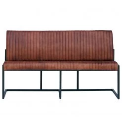 Ars manufacti Banquette Wylie - Cuir / Fer - Marron vintage / Noir -ÉcoMaison Soldes 1000215577 210409 14583700015 DETAILS P000000001000215577