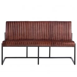 Ars manufacti Banquette Wylie - Cuir / Fer - Marron vintage / Noir -ÉcoMaison Soldes 1000215577 210420 11083200046 DETAILS P000000001000215577
