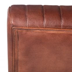 Ars manufacti Banquette Wylie - Cuir / Fer - Marron vintage / Noir -ÉcoMaison Soldes 1000215577 210420 11083200051 DETAILS P000000001000215577