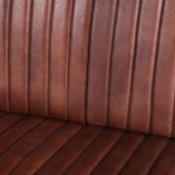 Ars manufacti Banquette Wylie - Cuir / Fer - Marron vintage / Noir -ÉcoMaison Soldes 1000215577 210420 11083200060 DETAILS P000000001000215577