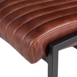 Ars manufacti Banquette Wylie - Cuir / Fer - Marron vintage / Noir -ÉcoMaison Soldes 1000215577 210420 11083200062 DETAILS P000000001000215577