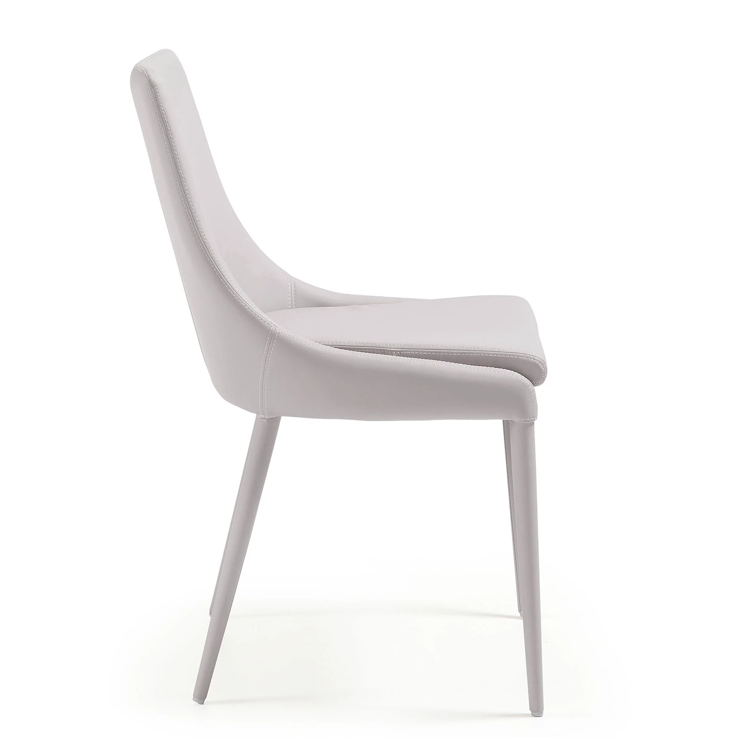 Loftscape Chaises capitonnées Doyline II (2 él.) - Tissu / Imitation cuir - Beige 2 Loftscape Chaises capitonnées Doyline II (2 él.) - Tissu / Imitation cuir - Beige – Image 2