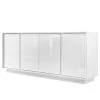 LC Spa Enfilade Ice I - Blanc brillant - Largeur : 180 cm