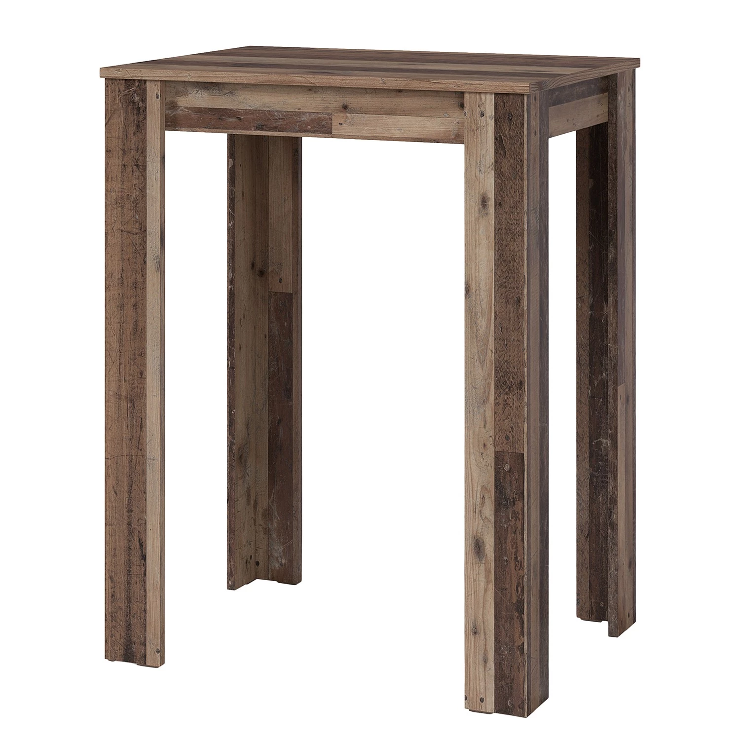 Loftscape Table haute Nordman - Imitation bois recyclé 1 Loftscape Table haute Nordman - Imitation bois recyclé