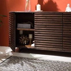 Studio Copenhagen Buffet Kirley I - Acacia massif - Acacia foncé -ÉcoMaison Soldes 1000218062 210608 14180000015 DETAILS P000000001000218062