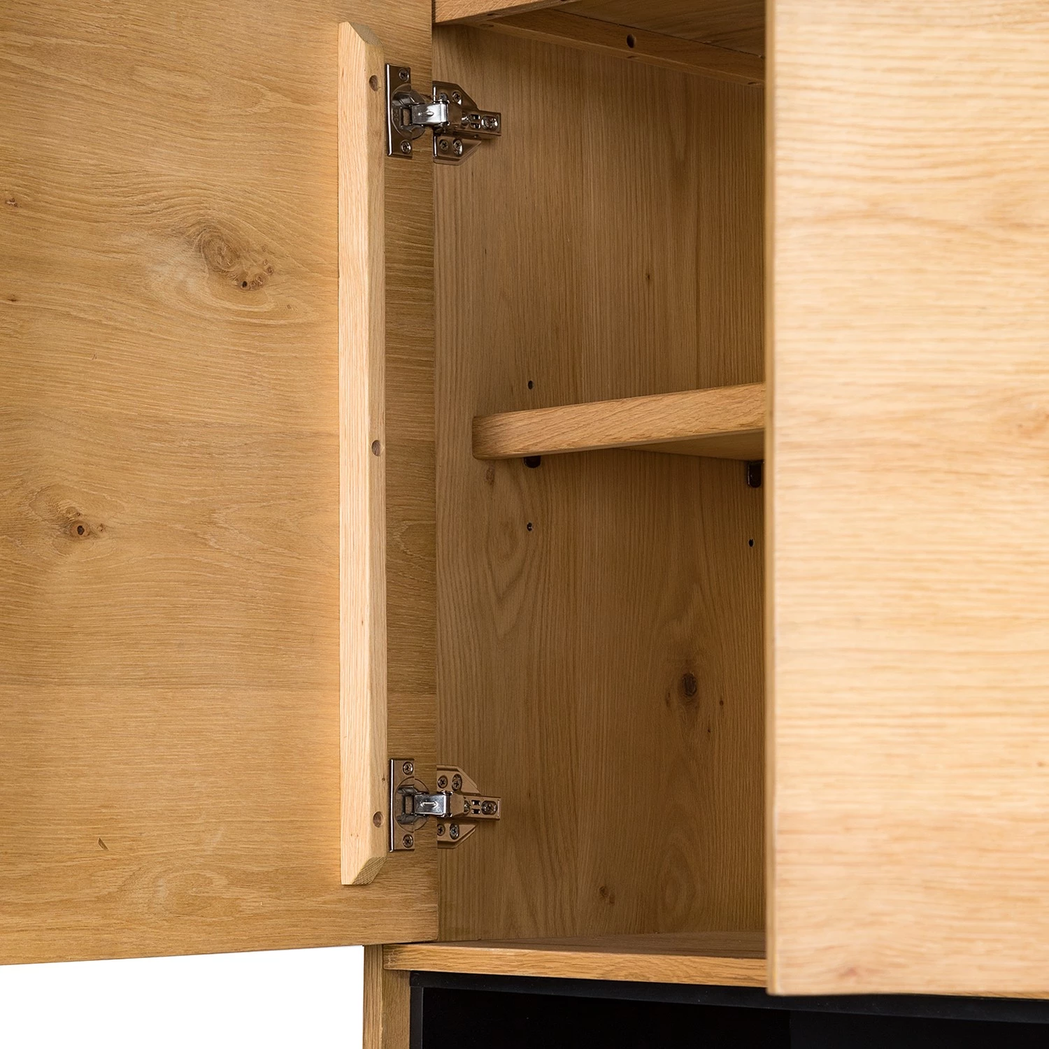 Studio Copenhagen Buffet haut Flox - Placage en bois véritable / Métal -Chêne / Noir 14 Studio Copenhagen Buffet haut Flox - Placage en bois véritable / Métal -Chêne / Noir – Image 14