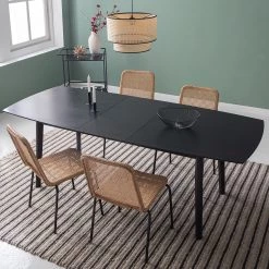 Mørteens Table Hanck - Partiellement en chêne massif - Chêne noir -ÉcoMaison Soldes 1000218268 210420 14175700002 MOOD DETAILS P000000001000218268 mood