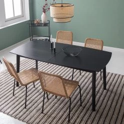 Mørteens Table Hanck - Partiellement en chêne massif - Chêne noir -ÉcoMaison Soldes 1000218268 210420 14180000003 MOOD DETAILS P000000001000218268 mood