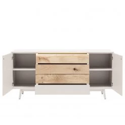 GWINNER Enfilade Misano II (2 éléments) - Avec éclairage - Blanc / Chêne sauvage -ÉcoMaison Soldes 1000218331 200828 11282300148 DETAILS P000000001000218331