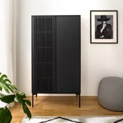 Studio Copenhagen Buffet haut Dowland - Placage en bois véritable - Chêne / Noir -ÉcoMaison Soldes 1000218356 210311 08052600014 MOOD DETAILS P000000001000218356 mood