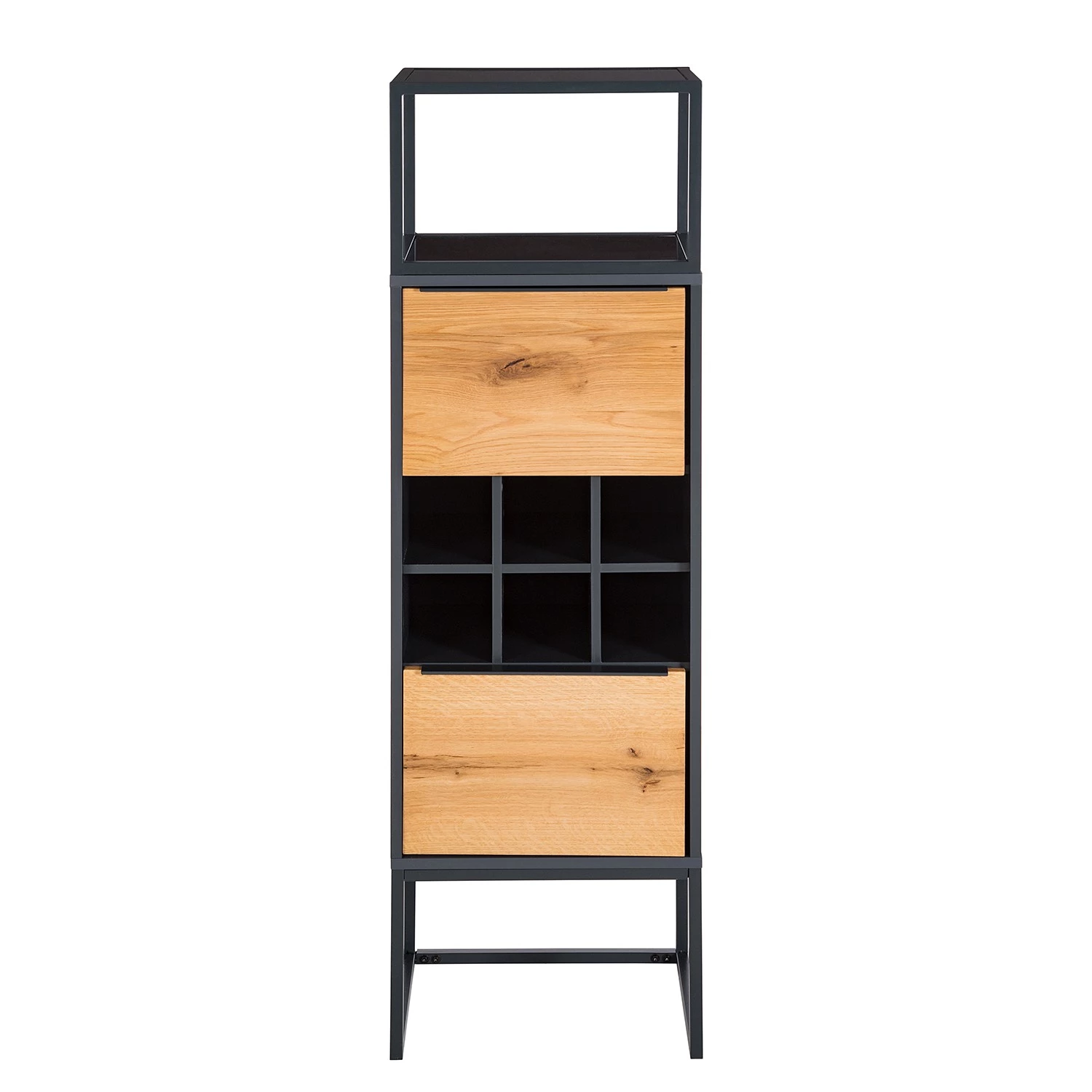 Red Living Armoire Barview II - Placage en chêne - Chêne / Anthracite 6 Red Living Armoire Barview II - Placage en chêne - Chêne / Anthracite – Image 6