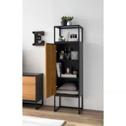 Red Living Armoire Barview I - Placage en chêne - Chêne / Anthracite -ÉcoMaison Soldes 1000218361 210413 12581000017 MOOD DETAILS P000000001000218361 mood