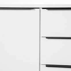 Fredriks Buffet White Hall II - Blanc mat / Noir -ÉcoMaison Soldes 1000218367 210420 13405500006 DETAILS P000000001000218367
